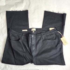 Universal Thread Jeans Black Ankle Bootcut Stretch Raw Hem Plus Size 22W NWT